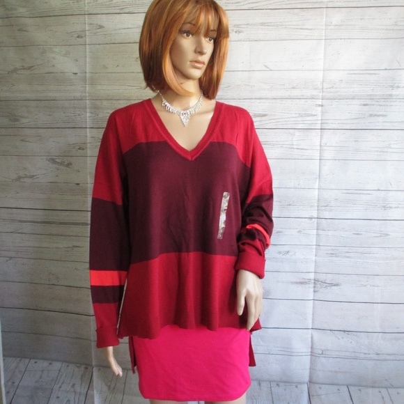 NWT - a.n.a. pretty v-neck sweater - sz XL - Picture 1 of 3
